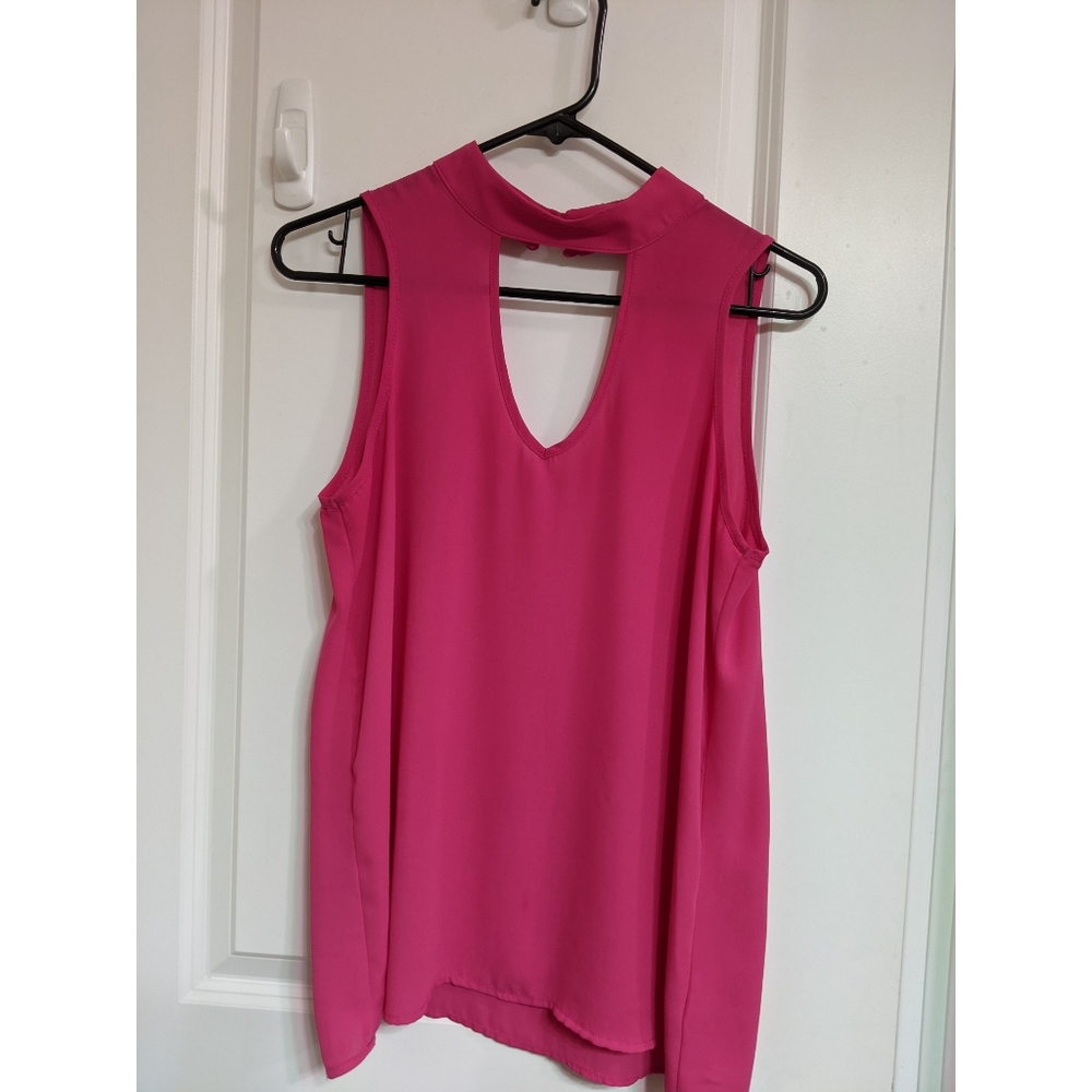 Pink chiffon blouse